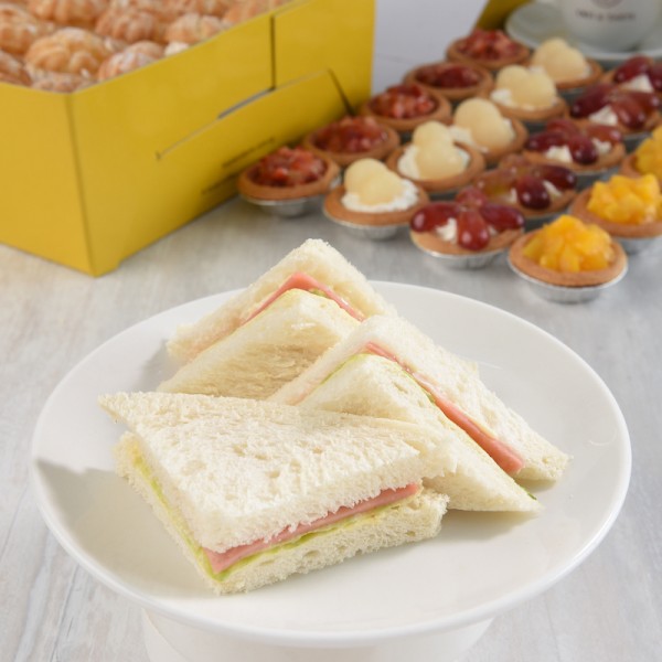 Kopi & Tarts - Mini Chicken Ham & Cheese Sandwiches